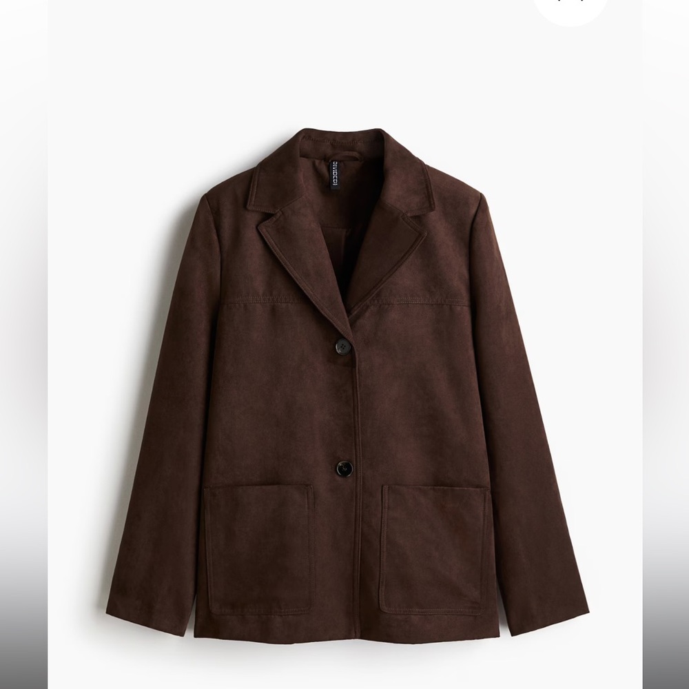 H&M NAPPED JACKET
Suede chocolate brown blazer NWT XXS sold out